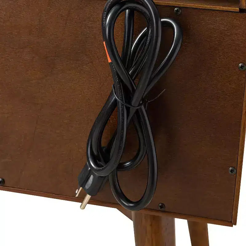 Doris 2 - Table d'appoint mi-siècle avec tiroir et prises intégrées | HULALA HOME