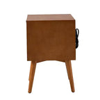 Doris 2 - Table d'appoint mi-siècle avec tiroir et prises intégrées | HULALA HOME