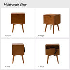 Doris 2 - Table d'appoint mi-siècle avec tiroir et prises intégrées | HULALA HOME