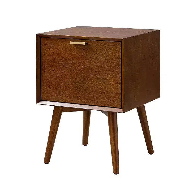 Doris 2 - Table d'appoint mi-siècle avec tiroir et prises intégrées | HULALA HOME