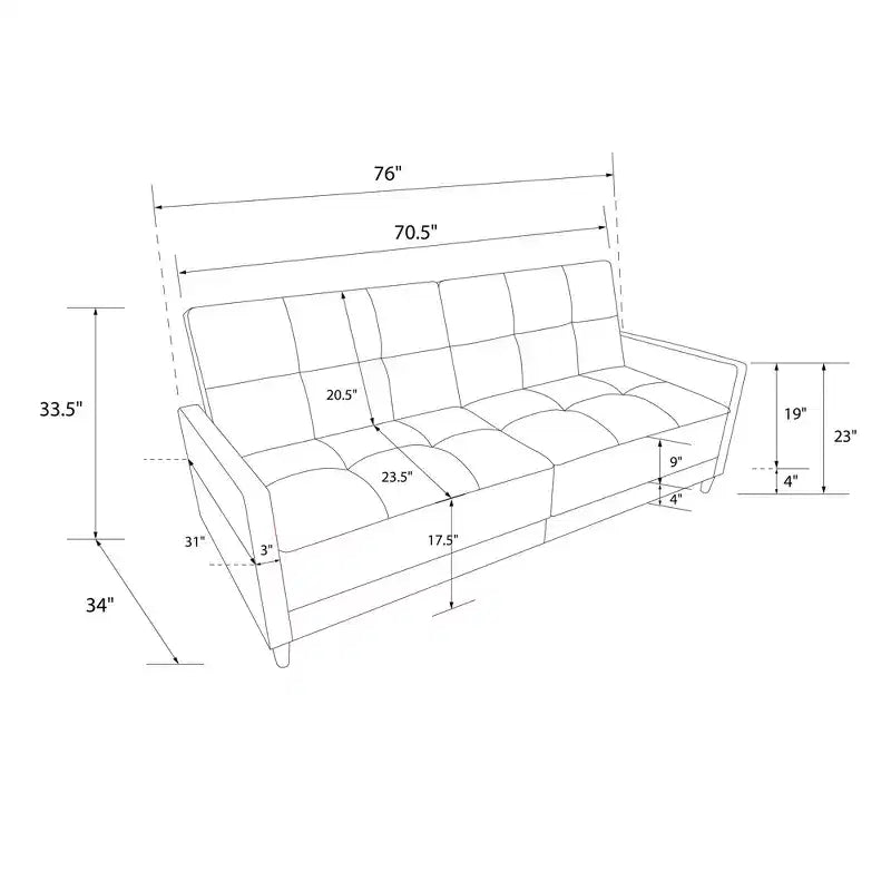 RealRooms futon Amara à ressorts