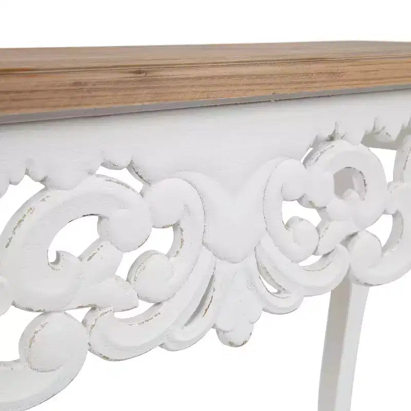 Console en bois rectangulaire Kate and Laurel Antonella, 38x13x30, Marron rustique
