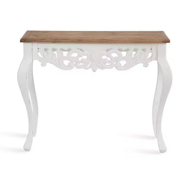 Console en bois rectangulaire Kate and Laurel Antonella, 38x13x30, Marron rustique
