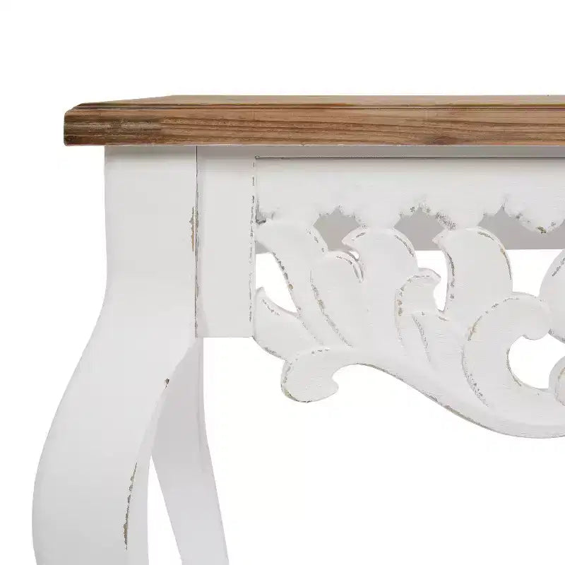 Console en bois rectangulaire Kate and Laurel Antonella, 38x13x30, Marron rustique