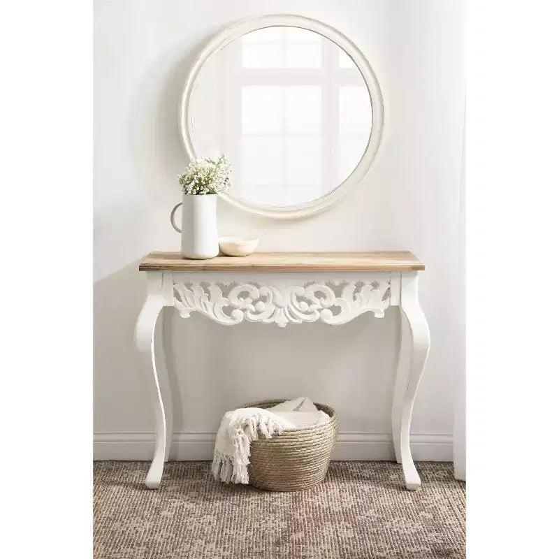 Console en bois rectangulaire Kate and Laurel Antonella, 38x13x30, Marron rustique