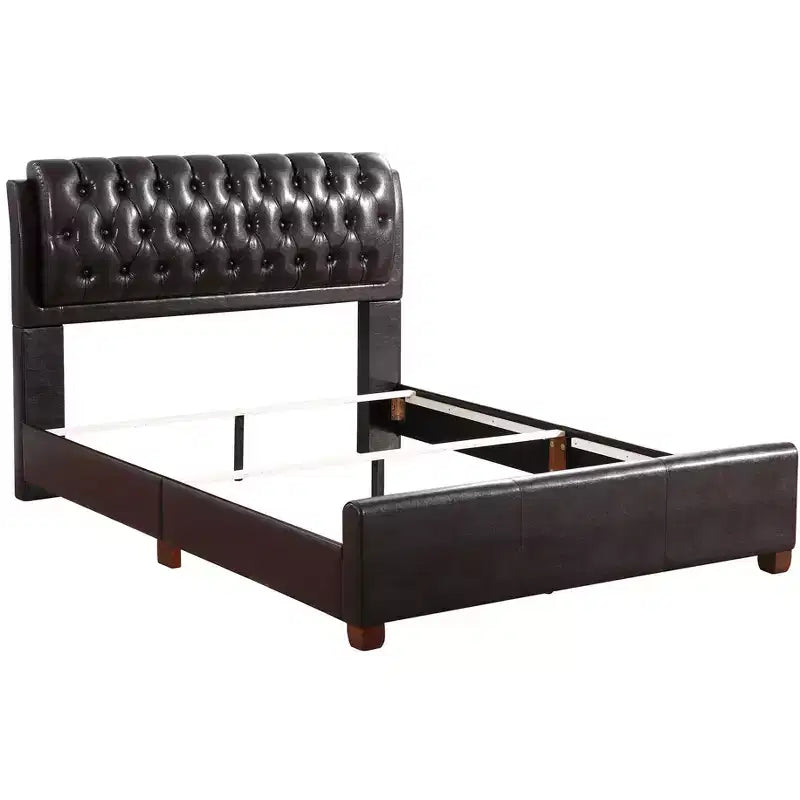 Passion Furniture Lits Marilla à panneaux pleins
