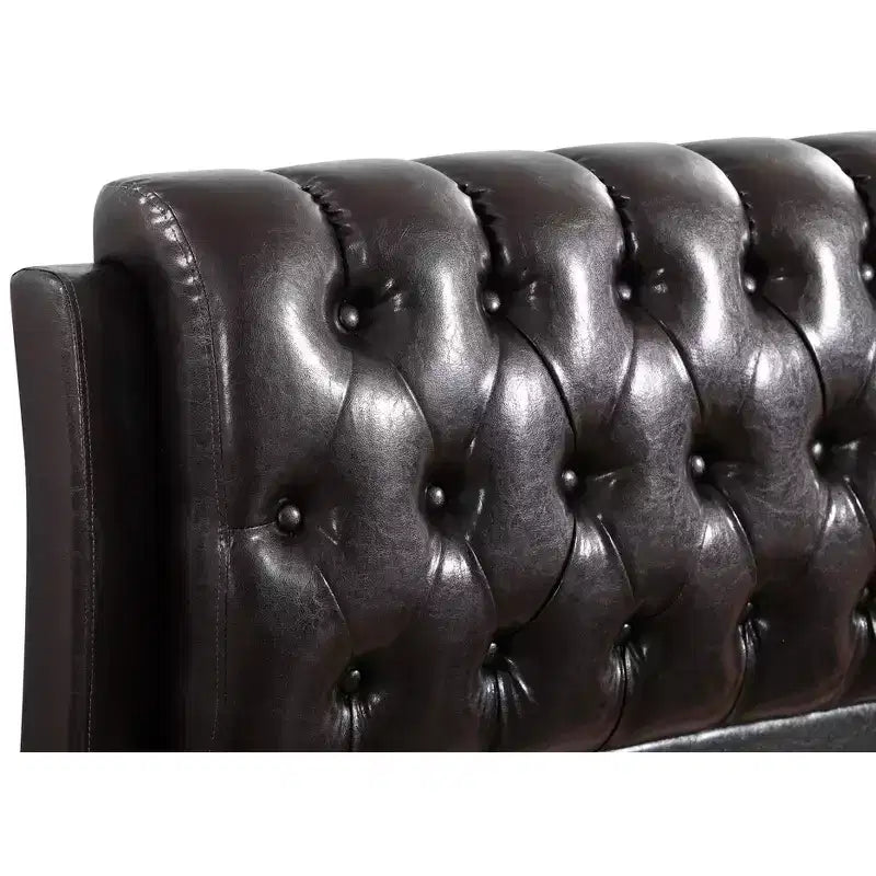Passion Furniture Lits Marilla à panneaux pleins