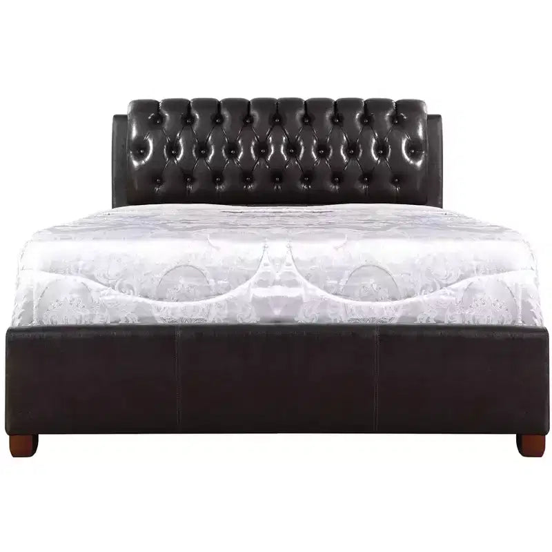 Passion Furniture Lits Marilla à panneaux pleins