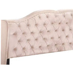 Lit King en velours capitonné Joy de Passion Furniture
