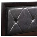 Lit jumeau à panneaux rembourré en similicuir capitonné Primo de Passion Furniture