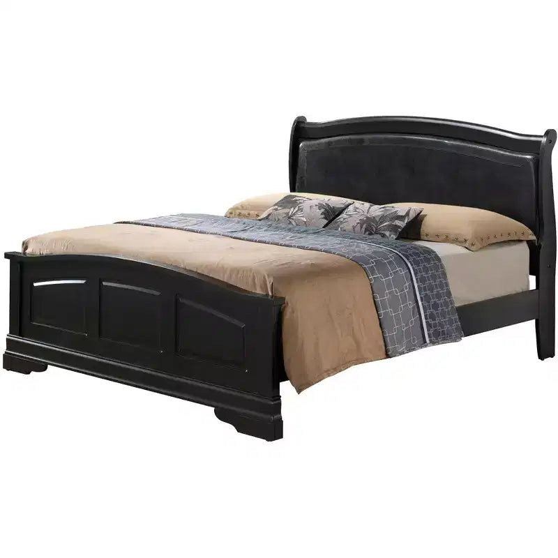 Lit en panneau capitonné Louis Philippe Passion Furniture