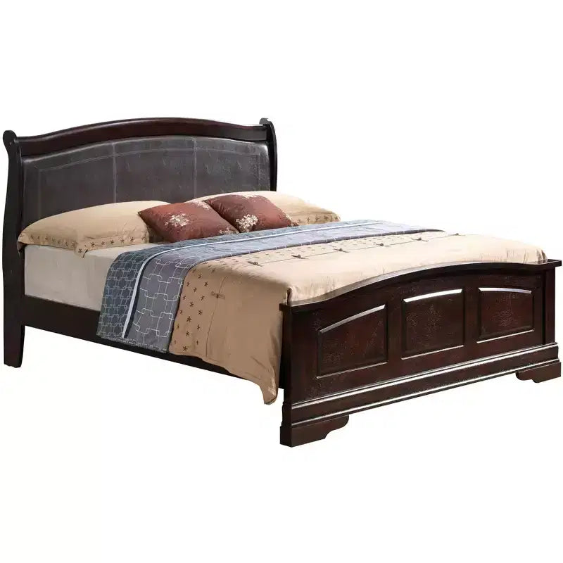 Lit en panneau capitonné Louis Philippe Passion Furniture