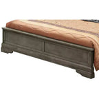Lit à panneaux en bois Louis Philippe King Passion Furniture