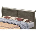 Lit à panneaux en bois Louis Philippe King Passion Furniture