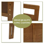 Tête de lit double en bois style ferme LuxenHome, Queen Marron