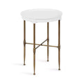 Kate and Laurel Valdi Round MDF Side Table, 19x19x26, White