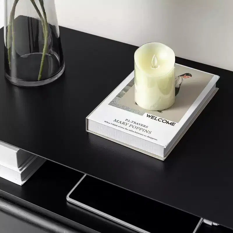 Table de Chevet Margery Mid-century Modern 2 Tiroirs avec Prises Intégrées, Gestion des Câbles et Étagère Ouverte, Ensemble de 2 | HULALA HOME