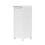 Teamson Home Connor, meuble de rangement de salle de bain sur pied avec tiroir et étagère réglable, blanc