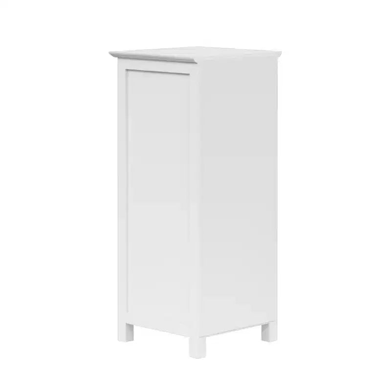 Teamson Home Connor, meuble de rangement de salle de bain sur pied avec tiroir et étagère réglable, blanc