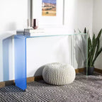 Console en verre dégradé Crysta - CNS7300 -Safavieh