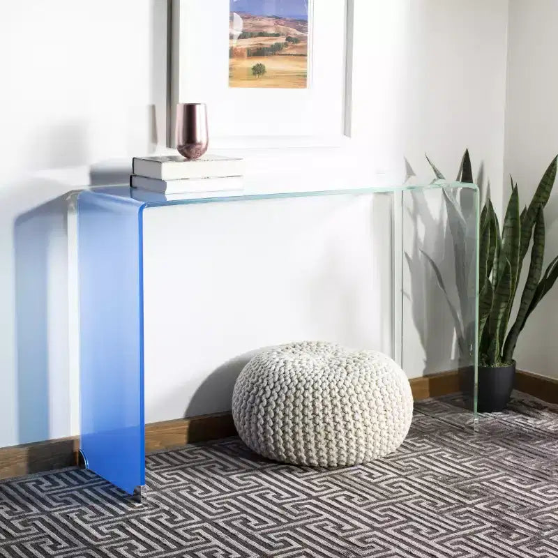 Console en verre dégradé Crysta - CNS7300 -Safavieh