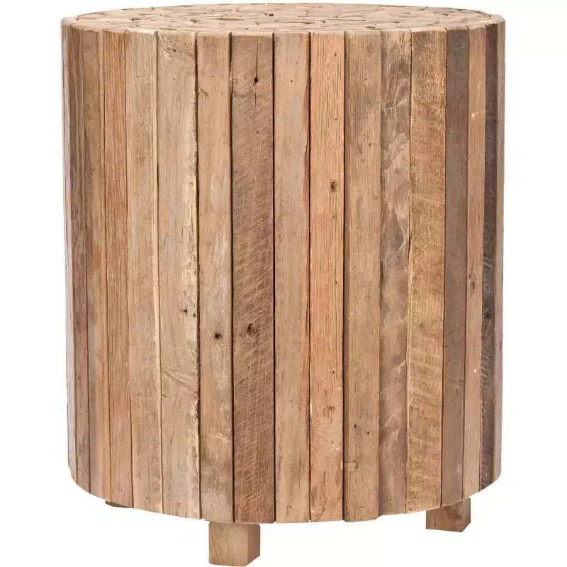 Richmond Round End Table - FOX1002A - Medium Oak - Safavieh Couture