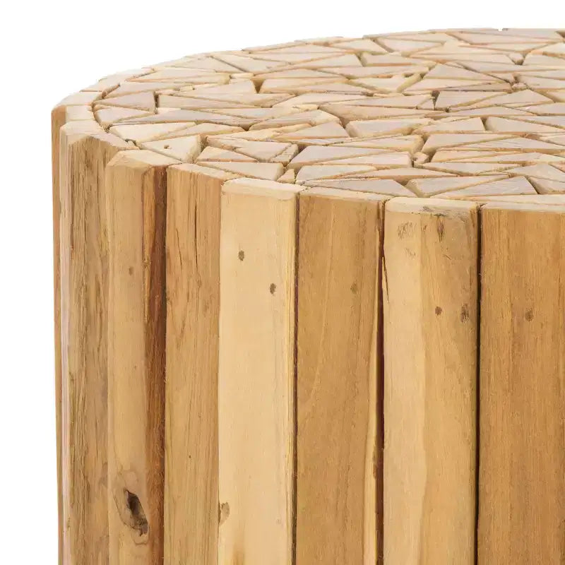 Table d'appoint ronde Richmond - FOX1002A - Chêne moyen - Safavieh Couture