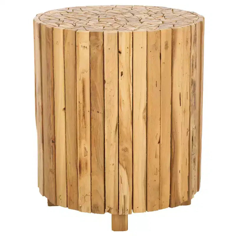 Table d'appoint ronde Richmond - FOX1002A - Chêne moyen - Safavieh Couture