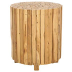 Table d'appoint ronde Richmond - FOX1002A - Chêne moyen - Safavieh Couture