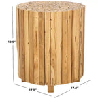 Table d'appoint ronde Richmond - FOX1002A - Chêne moyen - Safavieh Couture