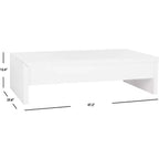 Kinsley Lift - Table Basse Relevable - FOX2234A - Blanc - Safavieh Couture