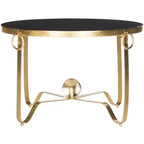 Elisha Accent Table - FOX2599 - Gold/Black - Safavieh Couture