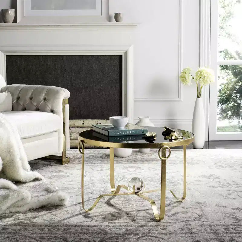 Table d'appoint Elisha - FOX2599 - Or/Noir - Safavieh Couture
