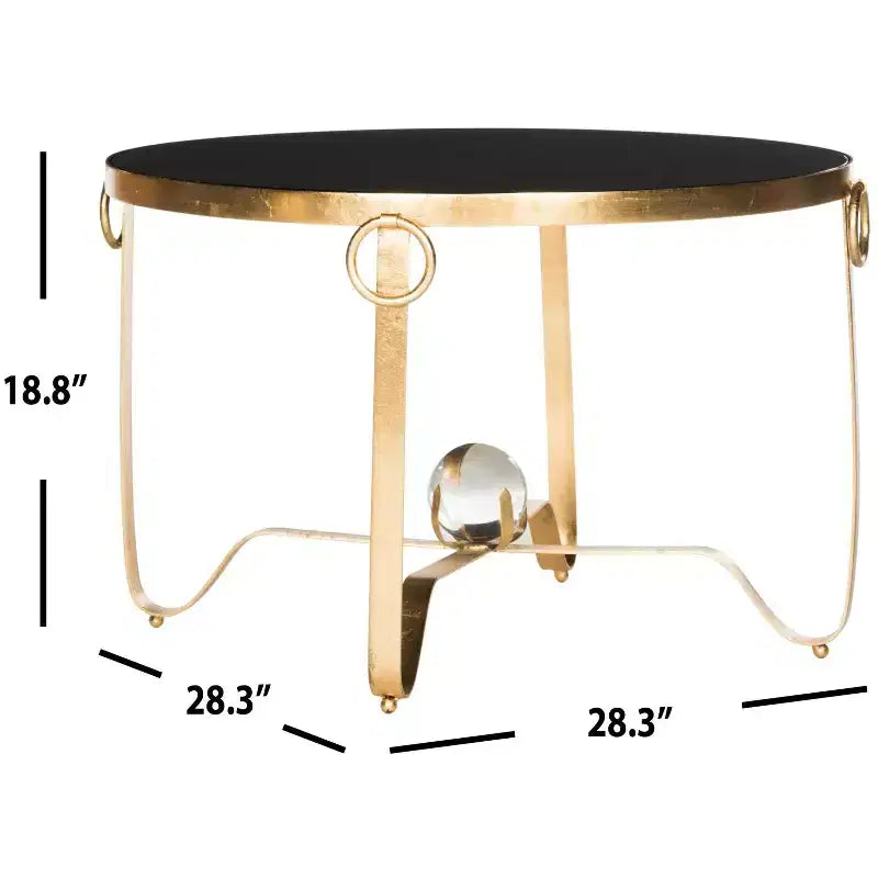 Table d'appoint Elisha - FOX2599 - Or/Noir - Safavieh Couture