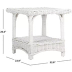Table d'appoint Bowen - FOX6531 - Blanc - Safavieh Couture