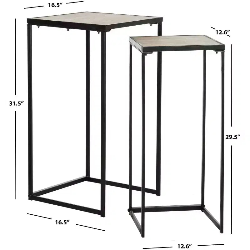 Table d'appoint Callia - FOX4268 - Marron clair - Safavieh Couture