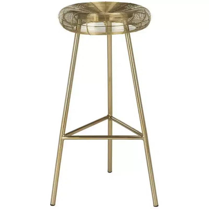 Tabouret de comptoir contemporain tissé Addison Wire - FOX4517 - Doré - Safavieh Couture