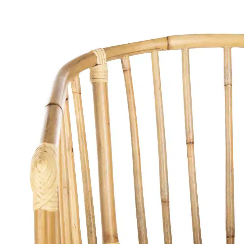 Chaise de salle à manger en rotin Siena - DCH6501 - Naturel non fini/Noir - Safavieh