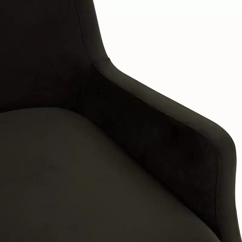 Fauteuil en velours Sicily - KNT7060A - Gris-vert/Laiton antique - Safavieh Couture