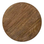 Tabouret de bar rond Kate et Laurel Zia, 32,4 x 32,4 x 63,5 cm, naturel et noir