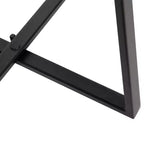 Tabouret de bar rond Kate et Laurel Zia, 32,4 x 32,4 x 63,5 cm, naturel et noir