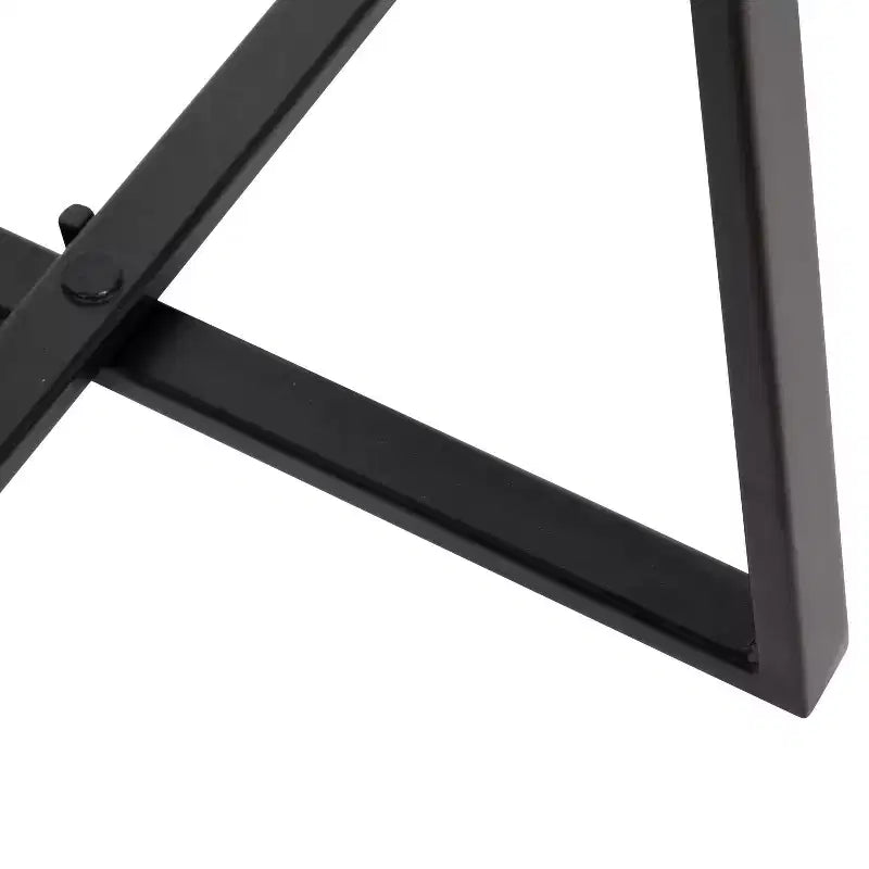 Tabouret de bar rond Kate et Laurel Zia, 32,4 x 32,4 x 63,5 cm, naturel et noir