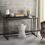 Console Garin (lot de 2) - FOX4267A - Marron - Safavieh Couture