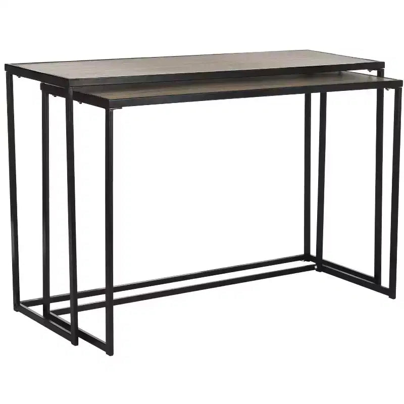 Console Garin (lot de 2) - FOX4267A - Marron - Safavieh Couture