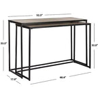 Console Garin (lot de 2) - FOX4267A - Marron - Safavieh Couture