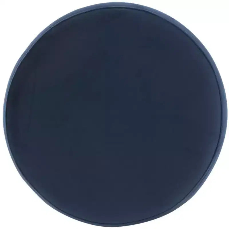 Elsworth Pouf en velours avec base en laiton - SFV3558 - Marine/Laiton - Safavieh Couture