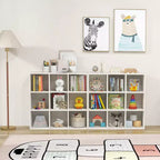 Costway Organisateur de jouets pour enfants à 9 cubes, étagère de rangement en bois pour enfants