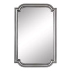 Miroir rectangulaire festonné en MDF Kate and Laurel Kinsman, 24x36, argent
