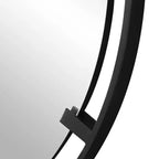 Miroir Mural Décoratif Rond Uttermost, Cadre en Fer Noir Satiné Moderne 34 Large pour Salle de Bain, Chambre à Coucher, Salon, Maison