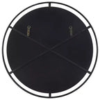 Miroir Mural Décoratif Rond Uttermost, Cadre en Fer Noir Satiné Moderne 34 Large pour Salle de Bain, Chambre à Coucher, Salon, Maison